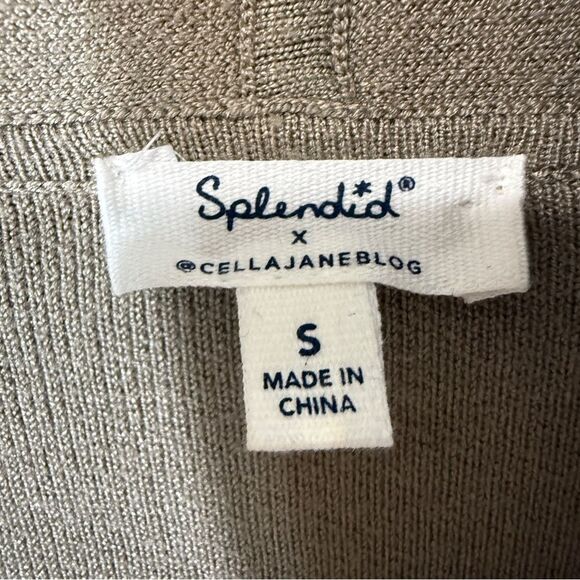 Splendid x @Cellajaneblog Women’s Shawl Collar Slit Cozy Longline Cardigan Small - Picture 4 of 9